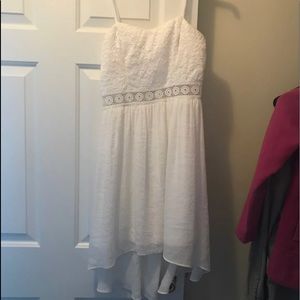 All white lace dress